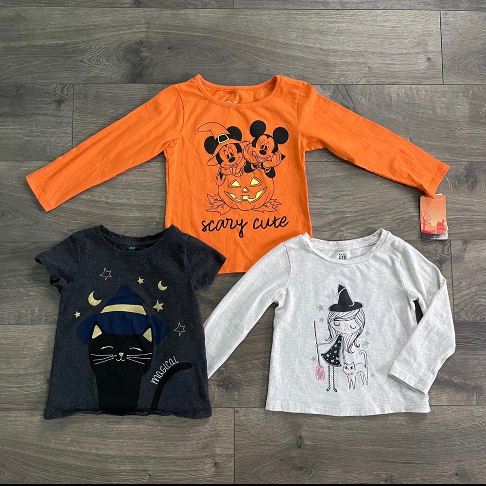 Disney Baby Gap and Dip Halloween Toddler 3T Shirts - Picture 1 of 11